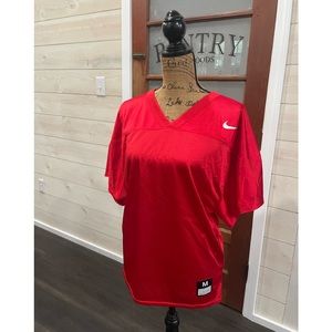 Nike Red mesh Football Jersey sz medium